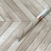 Load image into Gallery viewer, 67Cm D-C-Fix Chevron Grey Sticky Back Vinyl Lengths 1M To 15M (200-8346)
