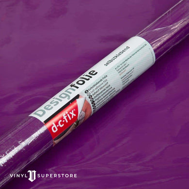 45Cm D-C-Fix Gloss Purple Ral 5002 Sticky Back Vinyl Lengths 1M To 15M (200-1974)
