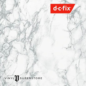 45Cm D-C-Fix White/grey Marble Sticky Back Vinyl Lengths 1M To 15M (200-2256)