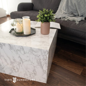 45Cm D-C-Fix White/grey Marble Sticky Back Vinyl Lengths 1M To 15M (200-2256)