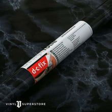 Load image into Gallery viewer, 67Cm D-C-Fix Black Marble Gloss Sticky Back Vinyl Lengths 1M To 15M (200-8075)
