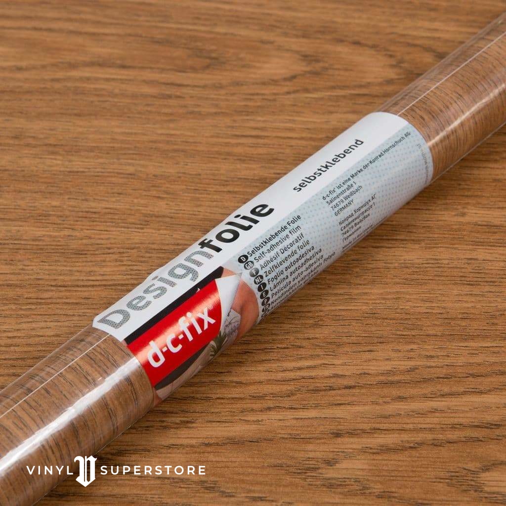 67Cm D-C-Fix Light Oak Wood Sticky Back Vinyl Lengths 1M To 15M (200-8047)