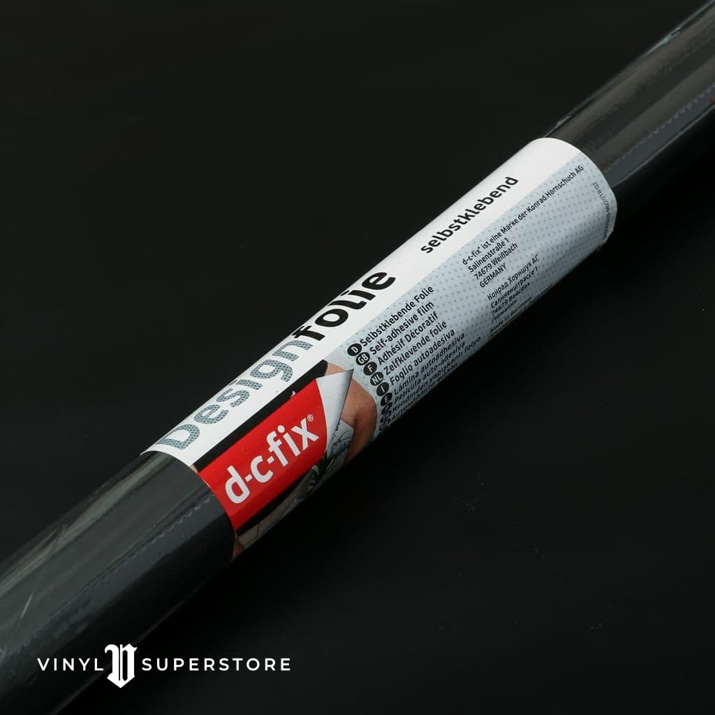 67Cm D-C-Fix Matt Black Ral 9011 Sticky Back Vinyl Lengths 1M To 15M (200-8031)