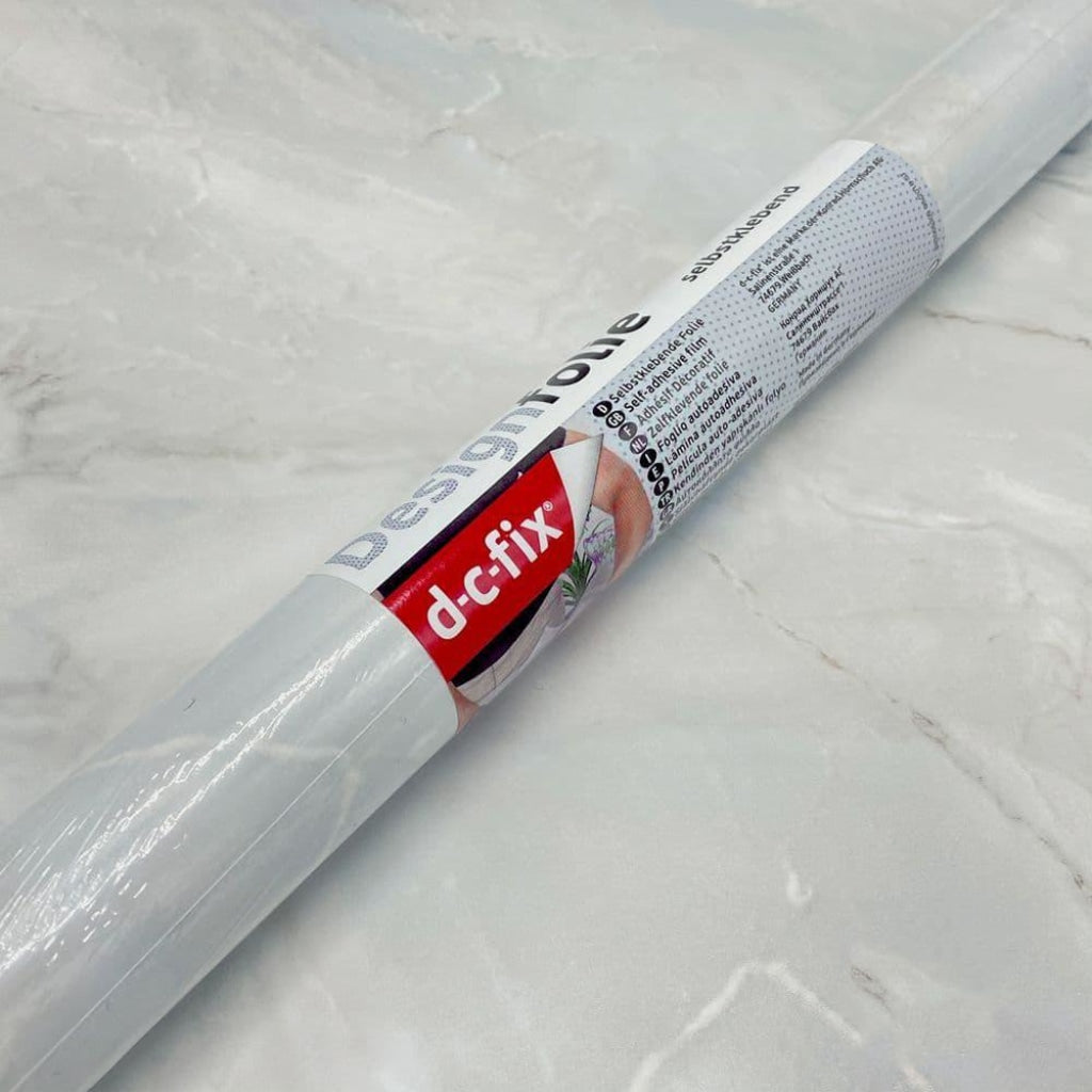 67Cm D-C-Fix Romeo Matt White Marble Sticky Back Vinyl Lengths 1M To 15M (200-8295)