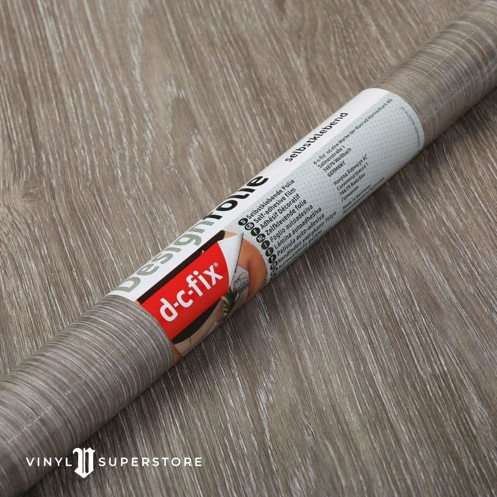 67Cm D-C-Fix Sheffield Oak Grey Wood Sticky Back Vinyl Lengths 1M To 15M (280-8302)