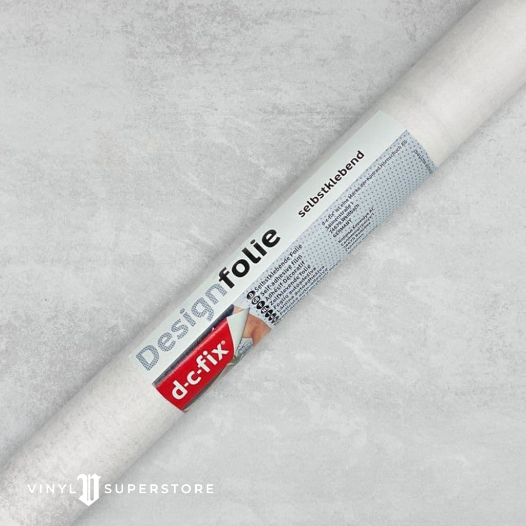 67Cm D-C-Fix White Concrete Stone Marble Sticky Back Vinyl Lengths 1M To 15M (200-8300)