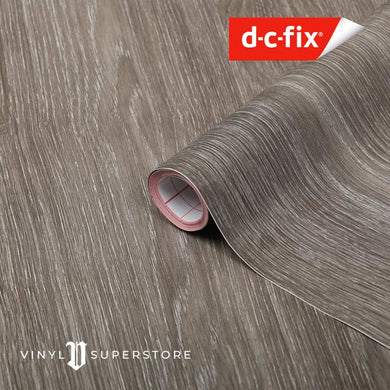 90Cm D-C-Fix Sheffield Oak Pearl Grey Sticky Back Vinyl Lengths 1M To 15M (200-5582)